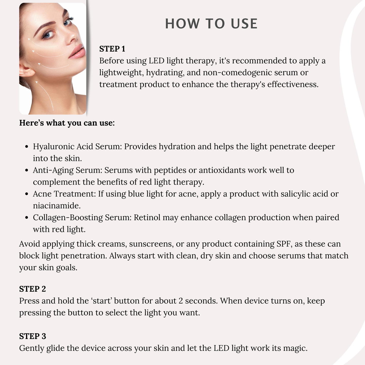 Kendra 7-Color LED Facial Light Therapy Wand