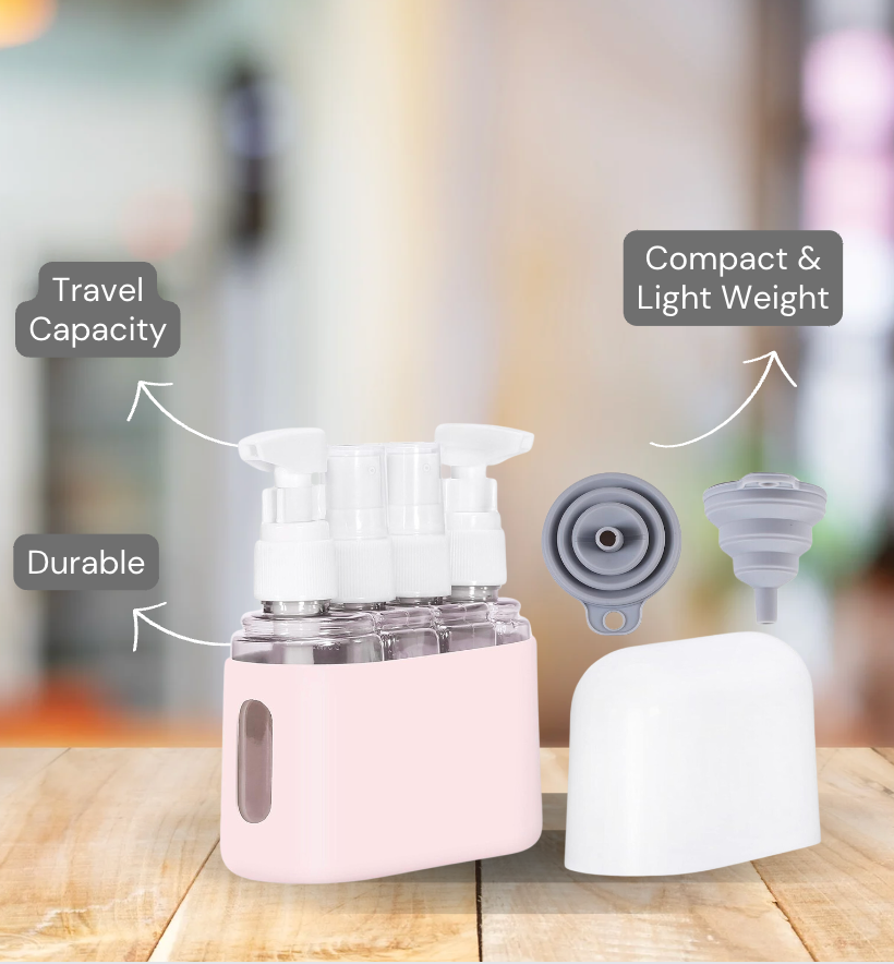 Leak-Proof Refillable Travel Bottles – Stylish, Durable, and TSA-Approved